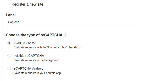 Data Register - Cara Membuat Captcha dengan Menggunakan Google reCAPTCHA