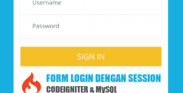 Cara Mudah Membuat Form Login dengan Codeigniter dan MySQL - My Notes Code